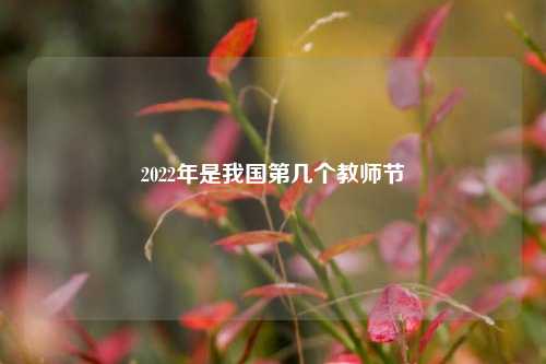 2022年是我国第几个教师节