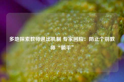 多地探索教师退出机制 专家回应：防止个别教师“躺平”