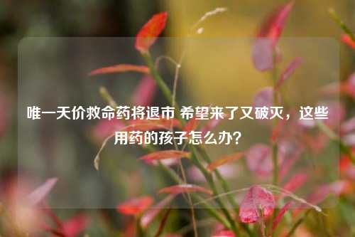 唯一天价救命药将退市 希望来了又破灭，这些用药的孩子怎么办？