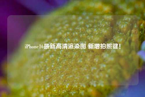 iPhone16最新高清渲染图 新增拍照键！